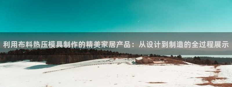 emc备份软件:利用布料热压模具制作的精美家居产品:从设